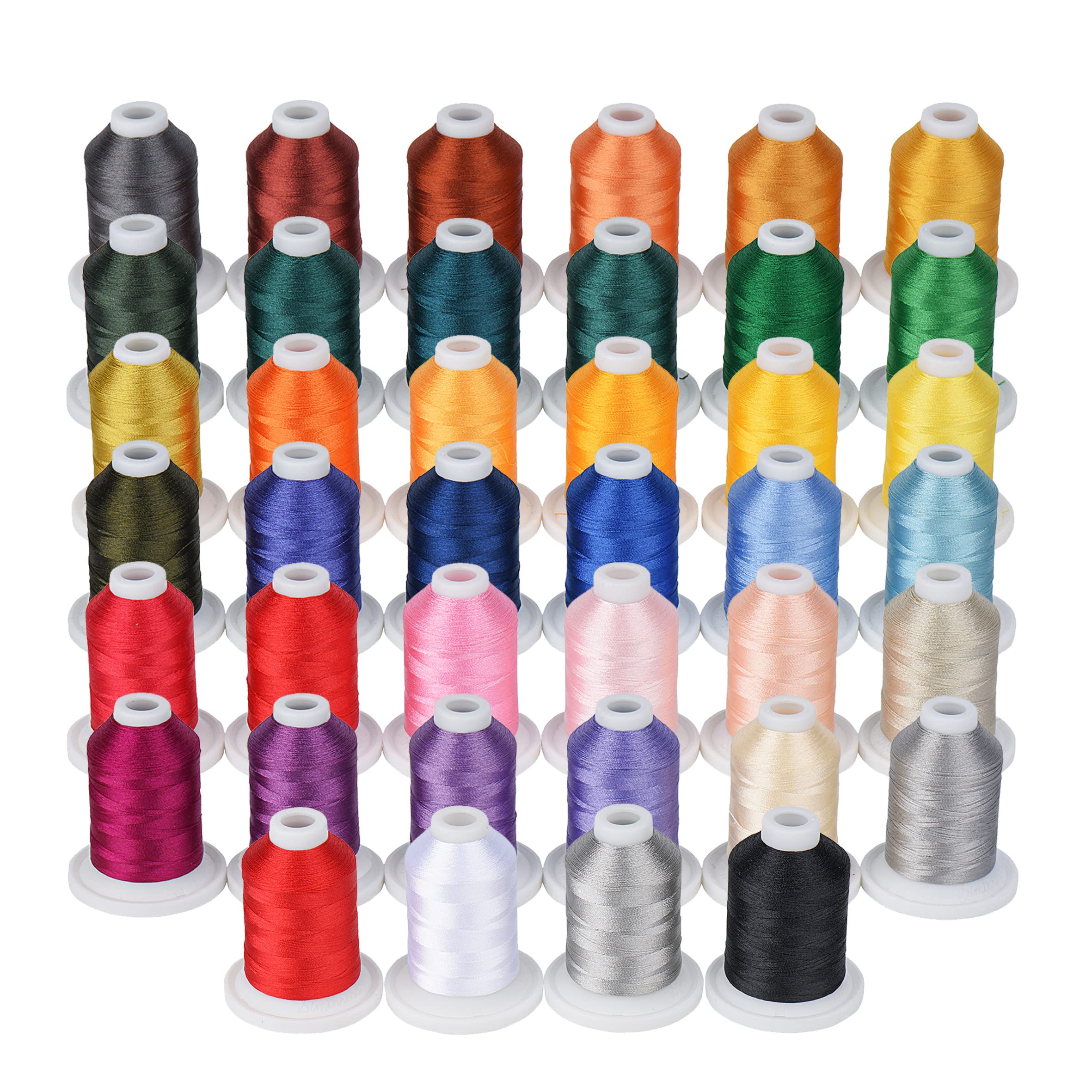 YARNメリノシーツ Amazon.com: Simthread 40 Spools Assorted Colors Embroidery
